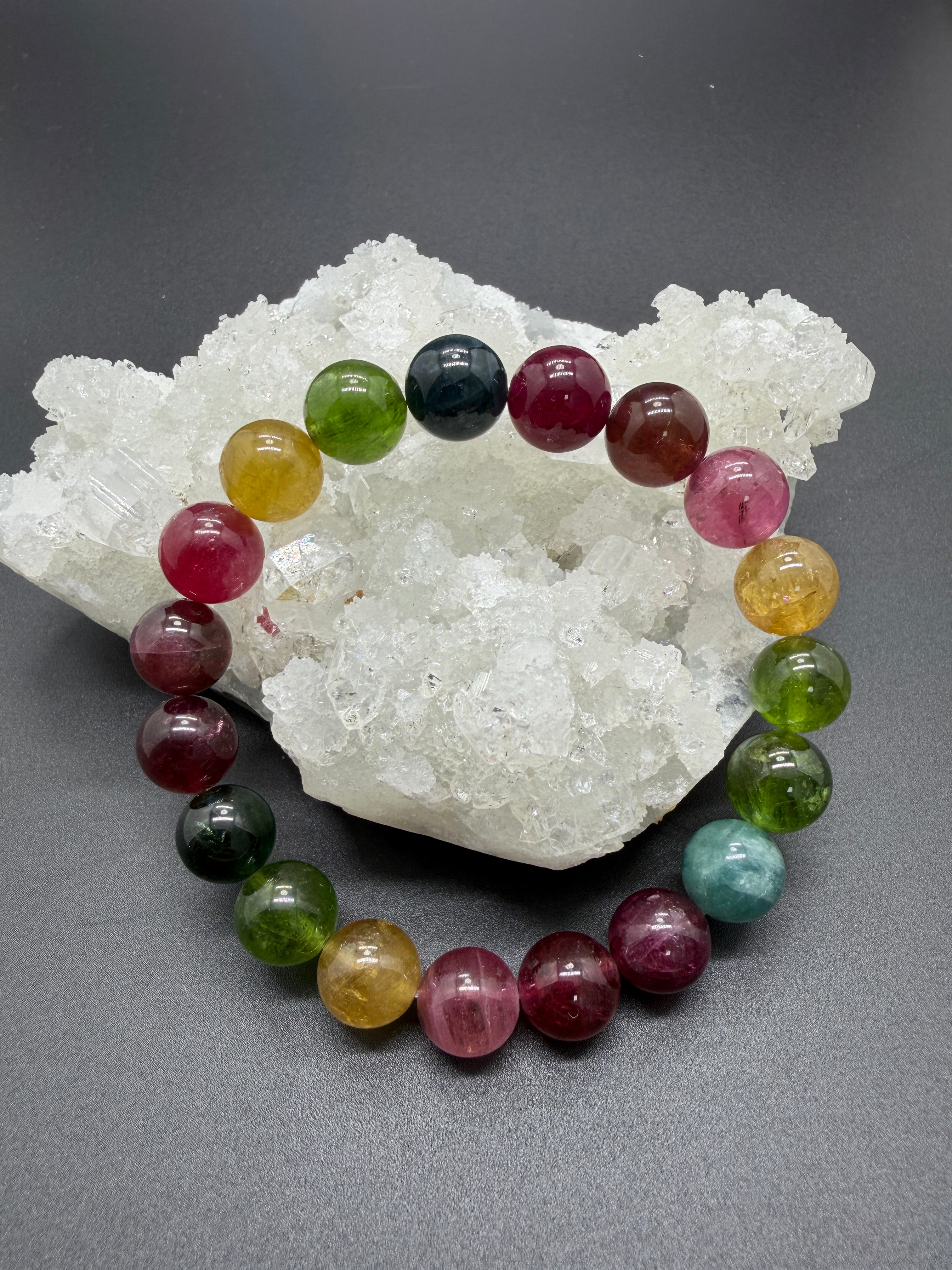 頂級彩虹色標碧璽 (10mm)