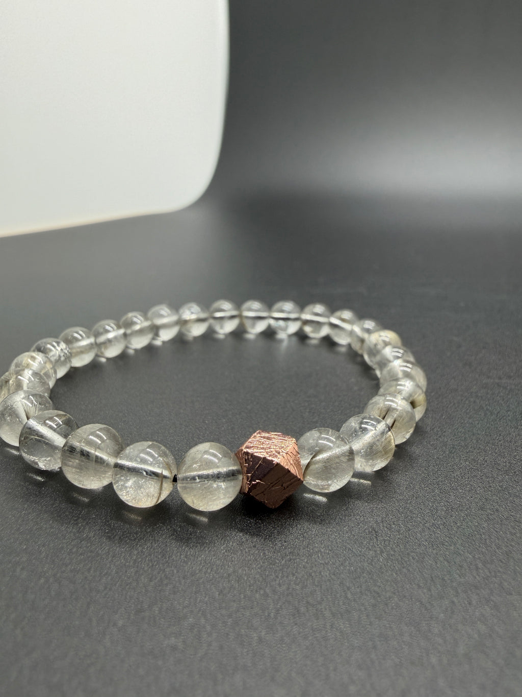 黑銀鈦＋天鐵 6.6mm（玫瑰金八角型）