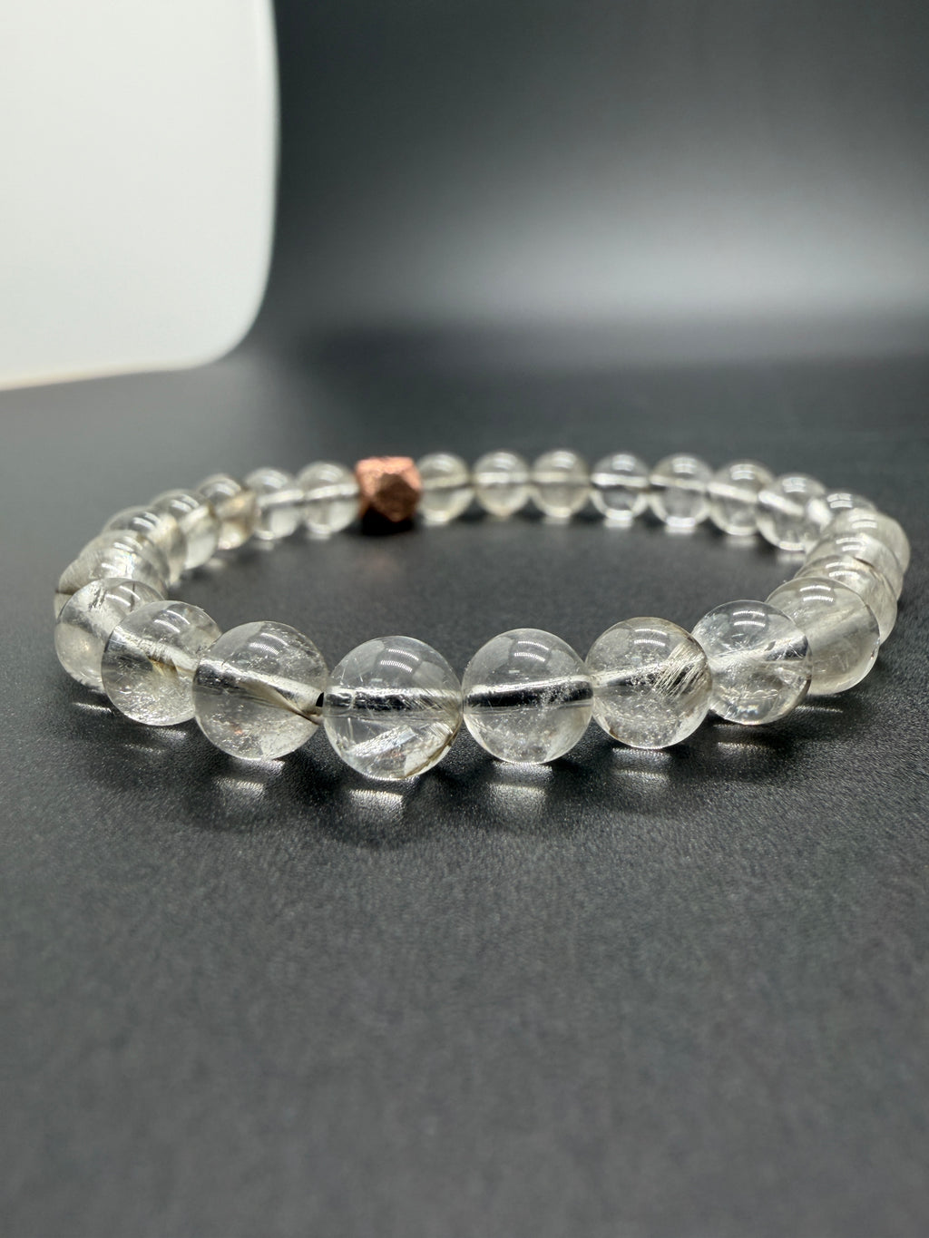 黑銀鈦＋天鐵 6.6mm（玫瑰金八角型）