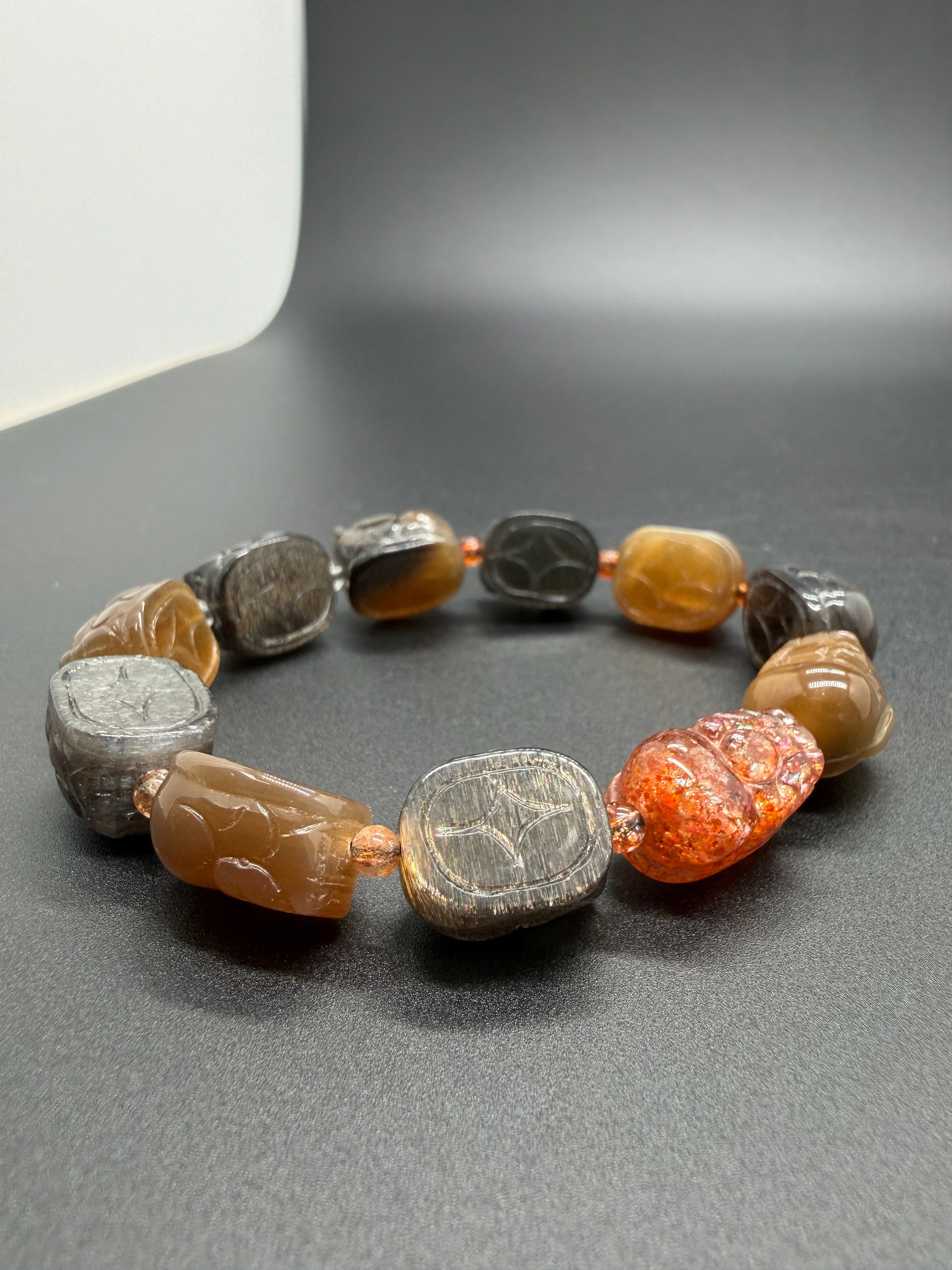 高品黑金太陽&貔貅 (11.3mm)