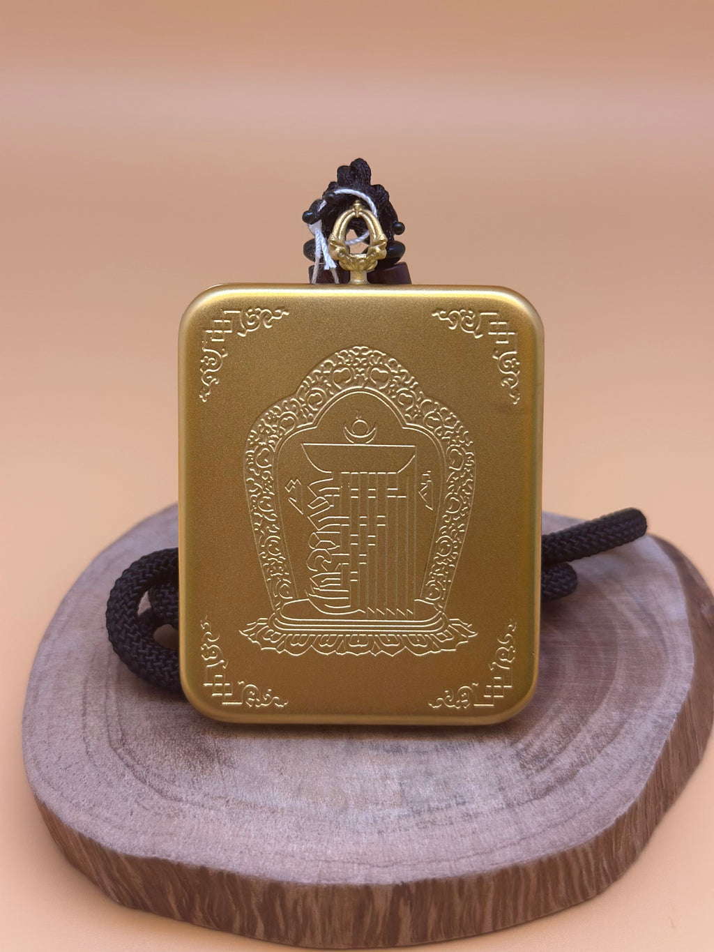 十字金剛杵佛牌 (手繪琺瑯彩)