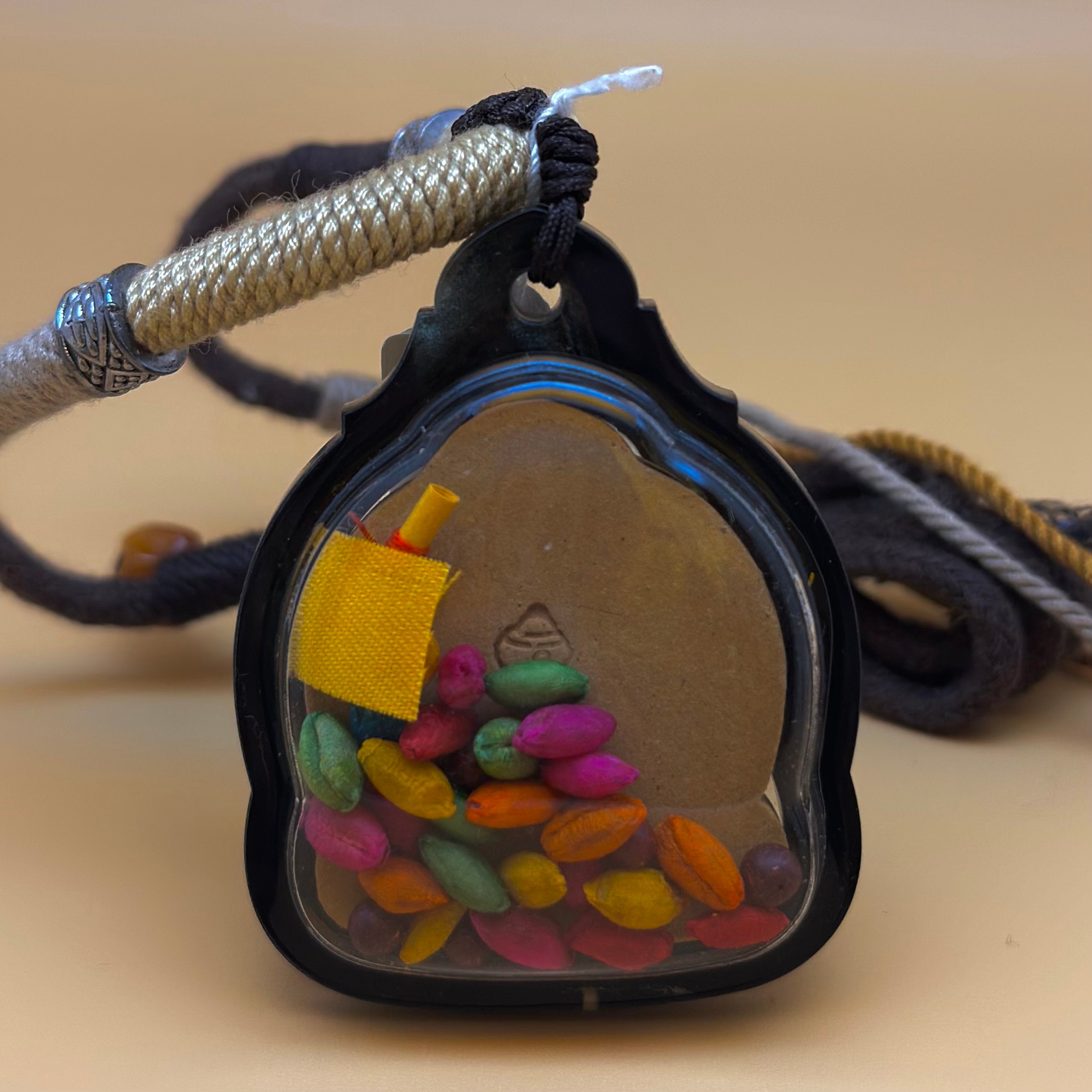 黃財神擦擦牌 (內藏法米・淺啡邊)