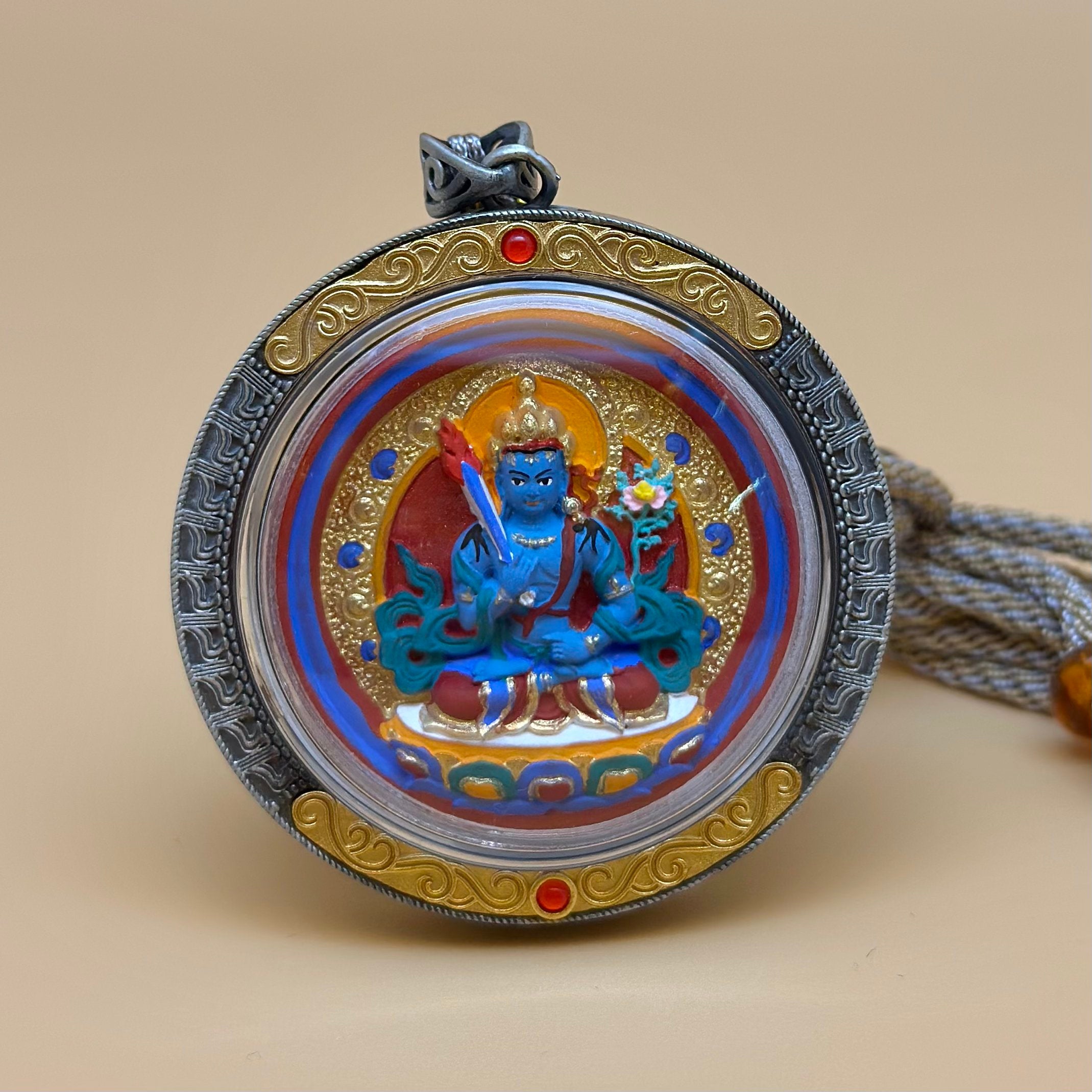 虛空藏菩薩手繪擦擦牌 (內置法米及咒輪)