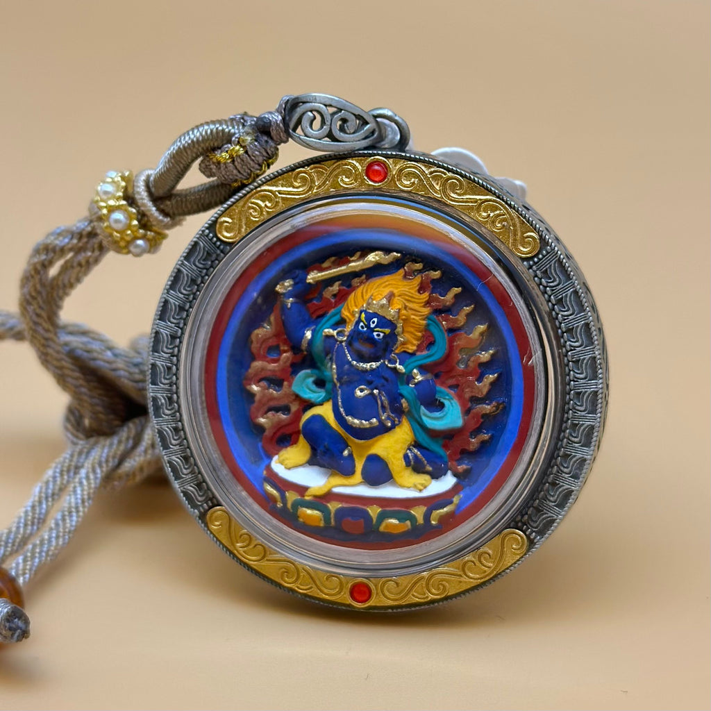 不動明王手繪擦擦牌 (內置法米及咒輪)