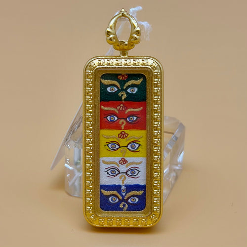 五路財神法眼 (長方形手繪描金)