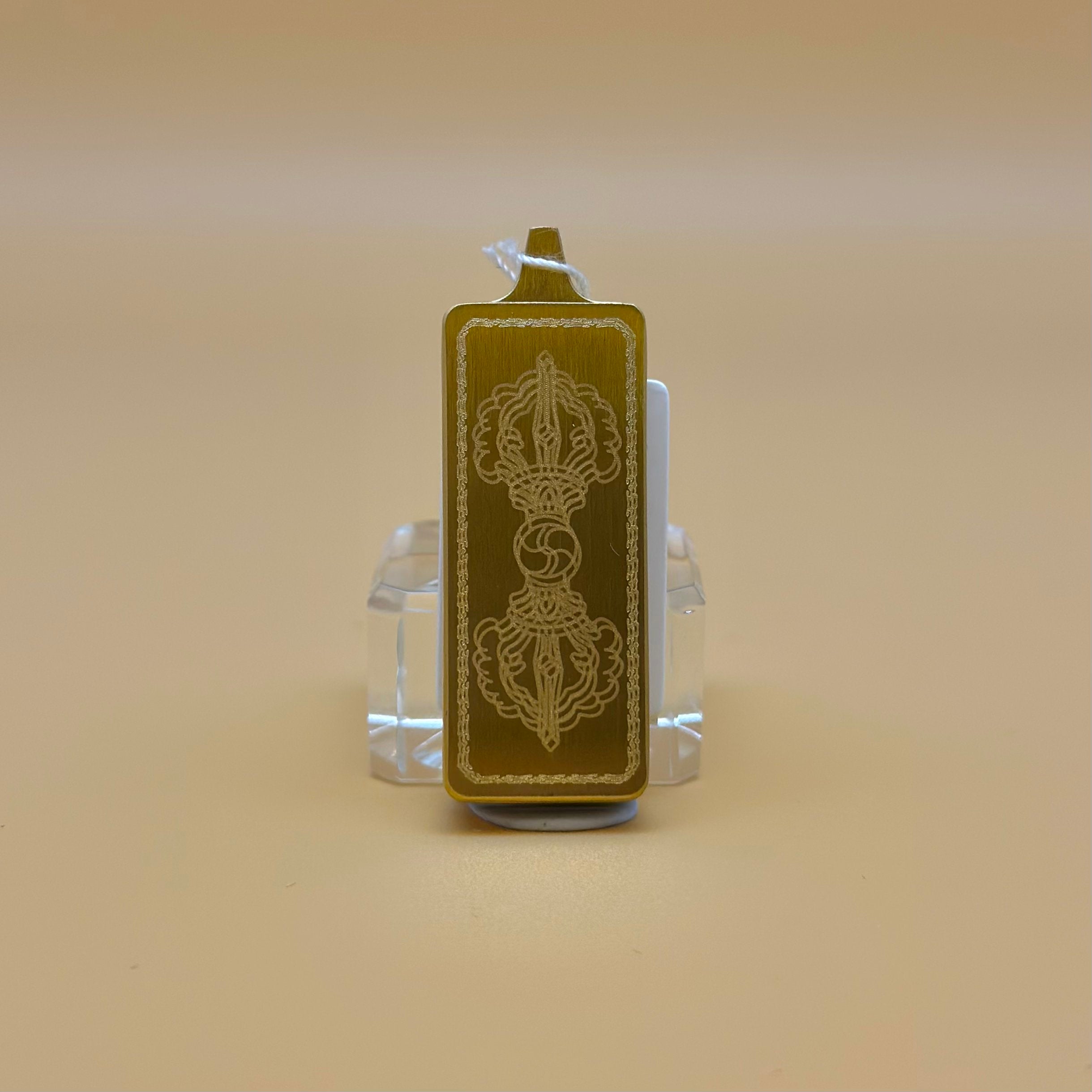 綠度母 (長方形手繪描金)