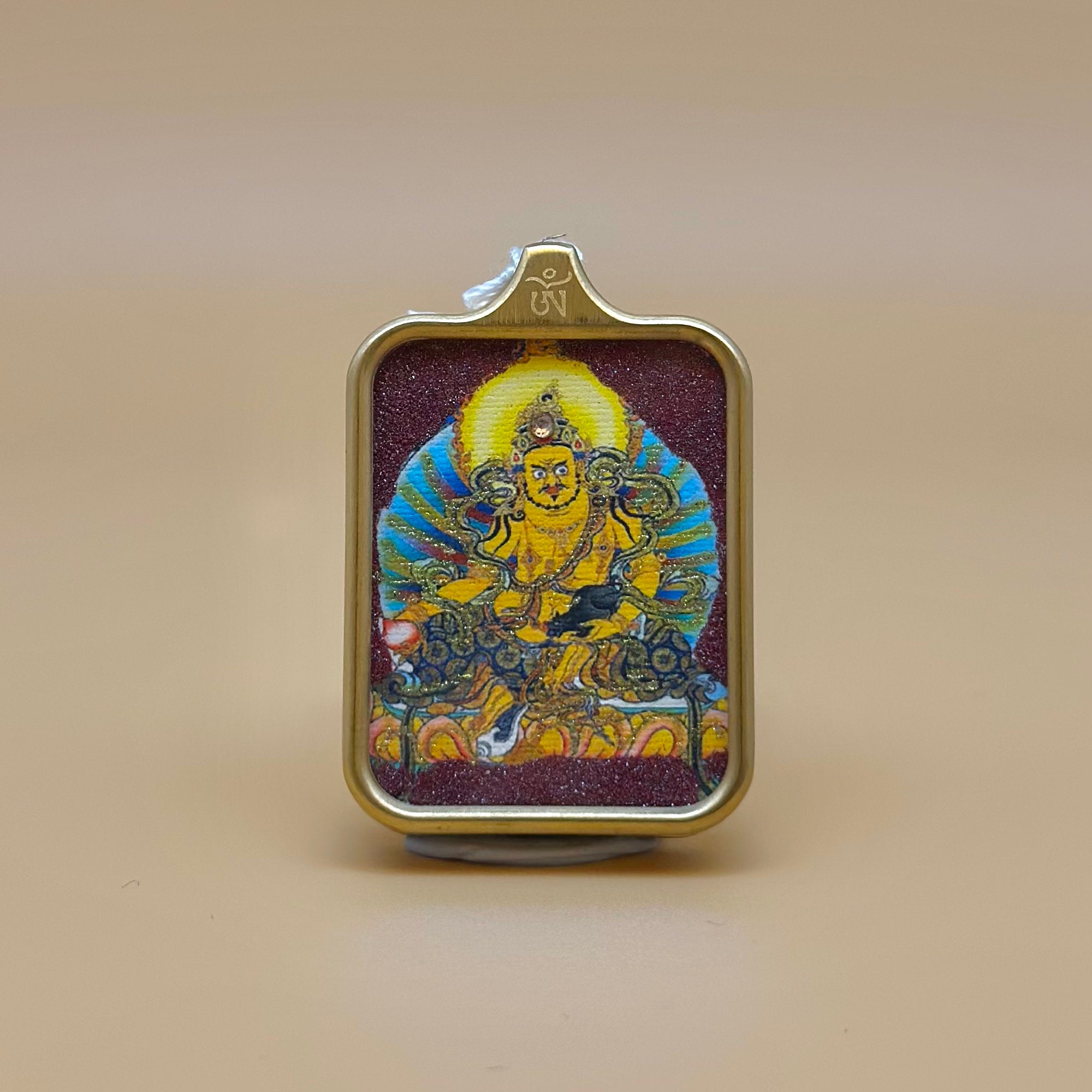 黃財神 (手繪朱砂描金)